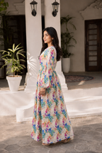 Floral Bloom Linen Maxi