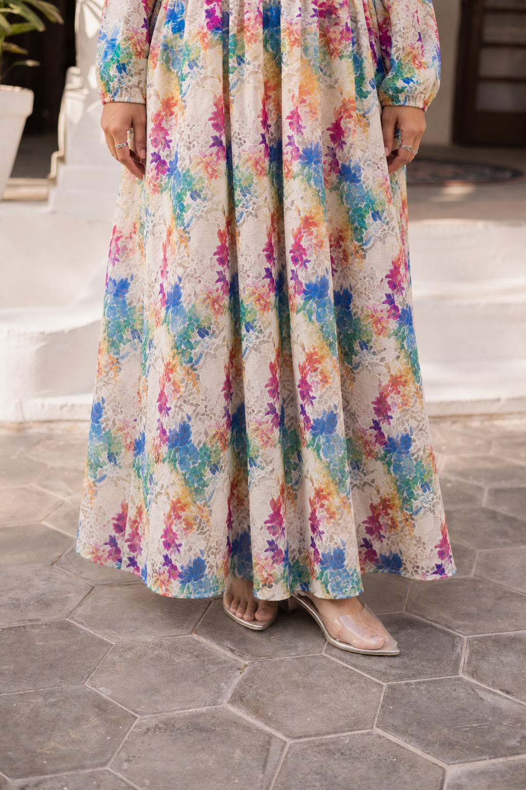Floral Bloom Linen Maxi