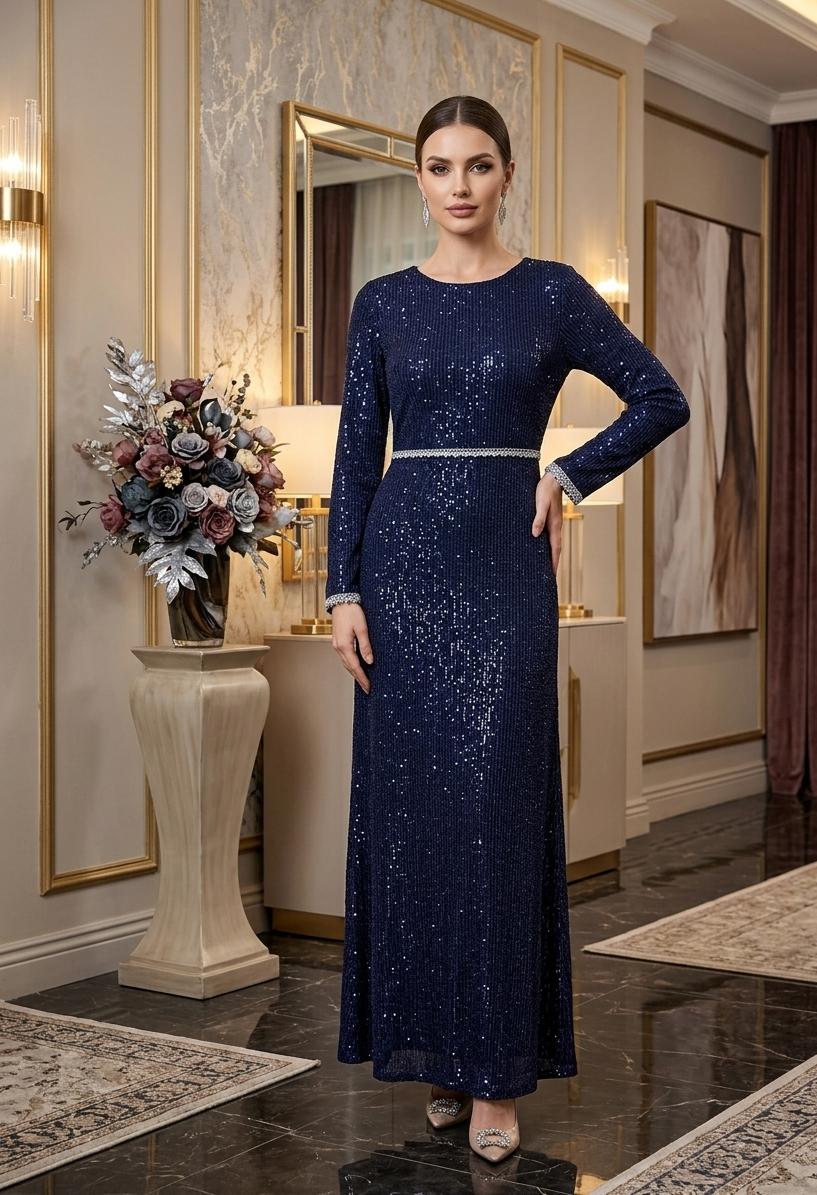 Sapphire Starlight Gown