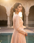 Peach shisha silk maxi