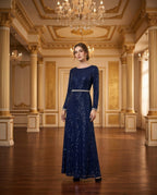 Sapphire Starlight Gown