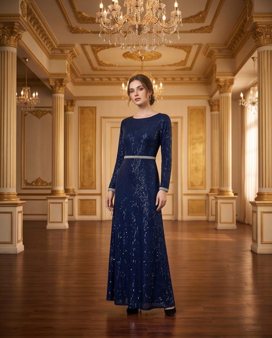 Sapphire Starlight Gown