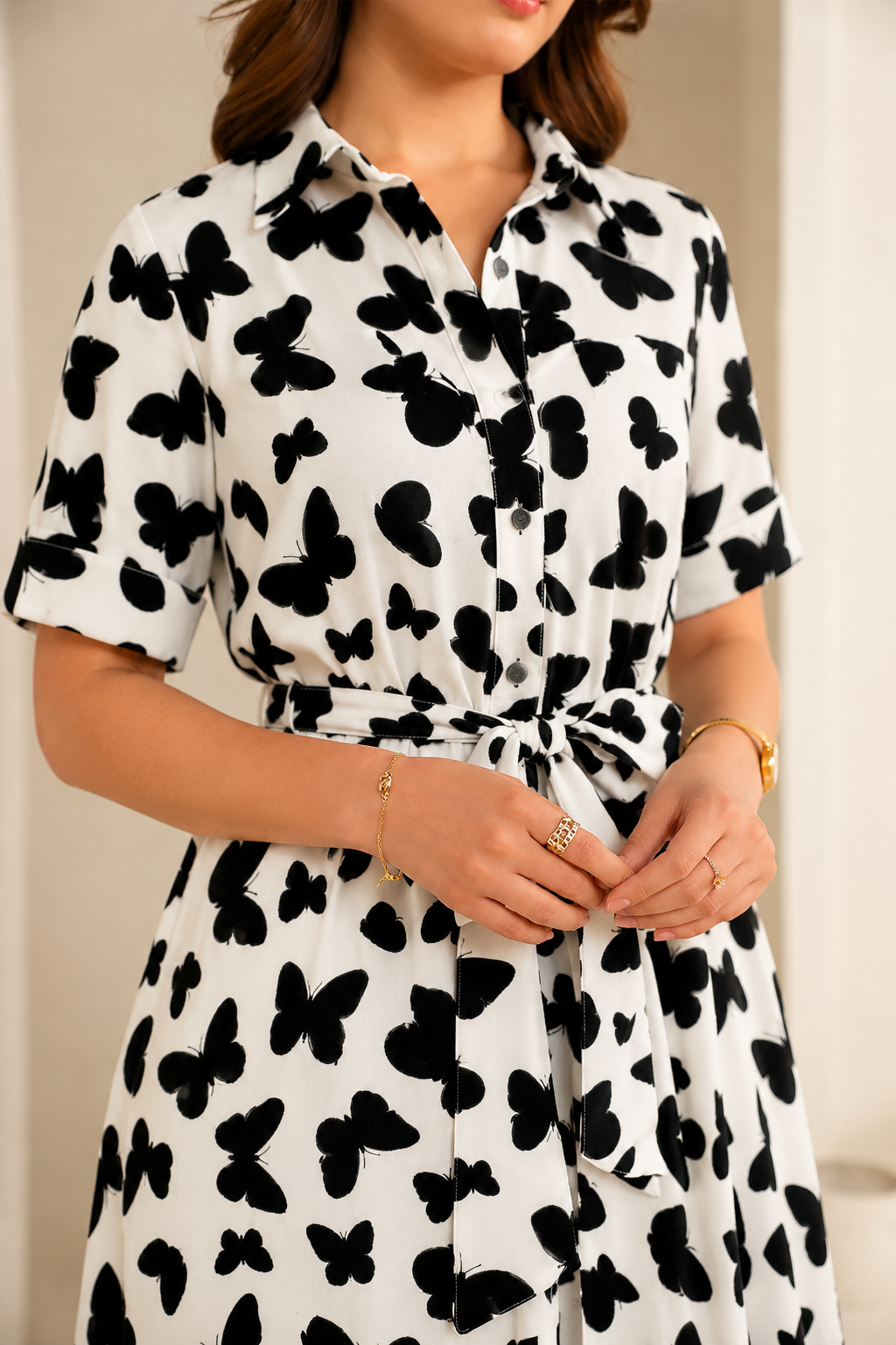 The Monochrome Flutter Maxi