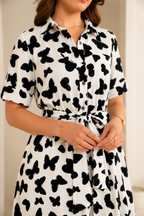 The Monochrome Flutter Maxi