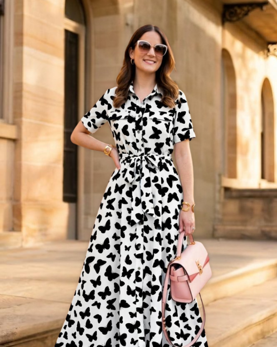 The Monochrome Flutter Maxi: