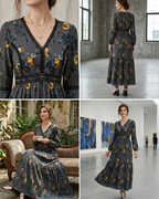 The Marigold Midnight Tiered Dress