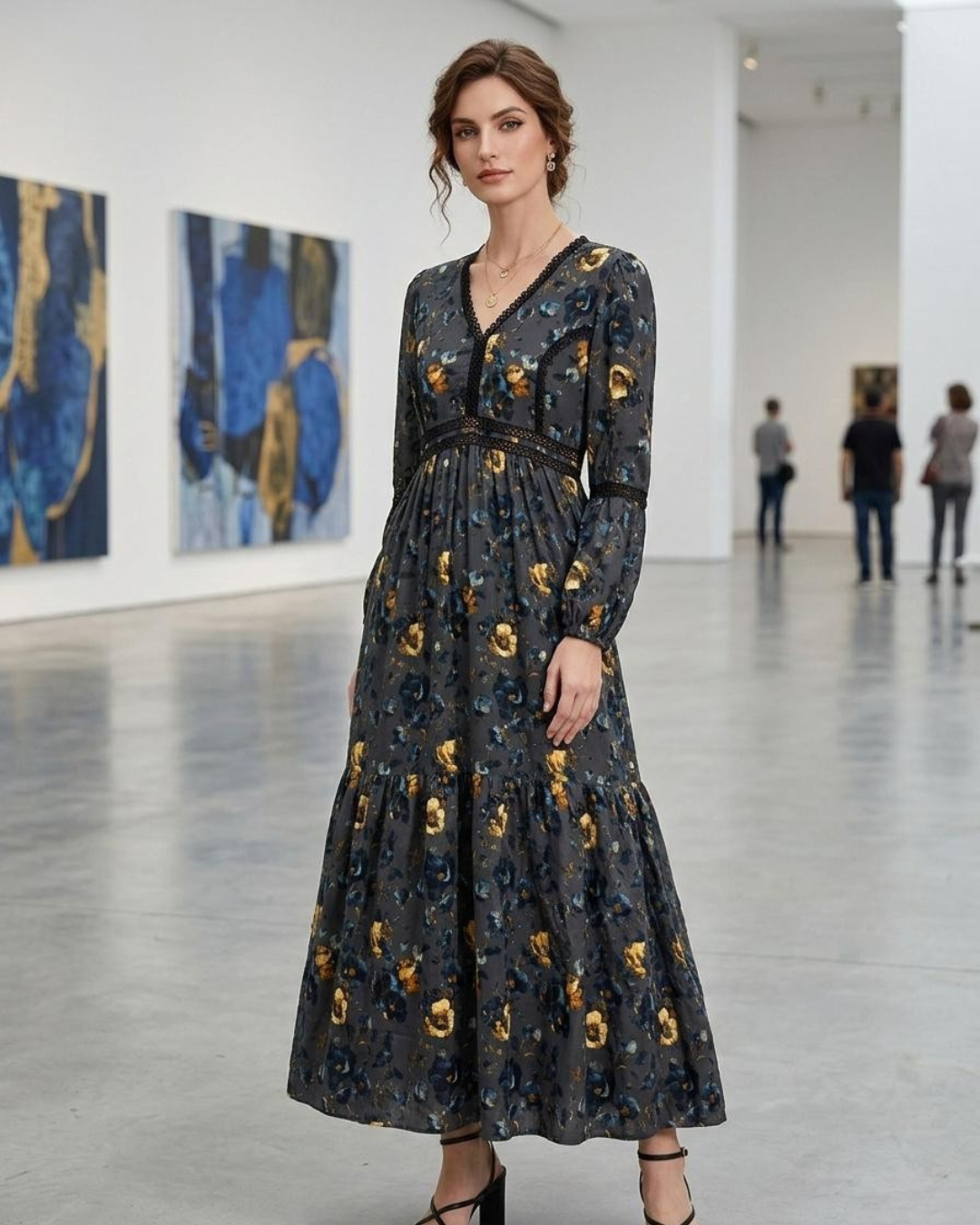 The Marigold Midnight Tiered Dress