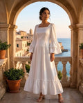 Ethereal Jacquard Tiered Maxi.