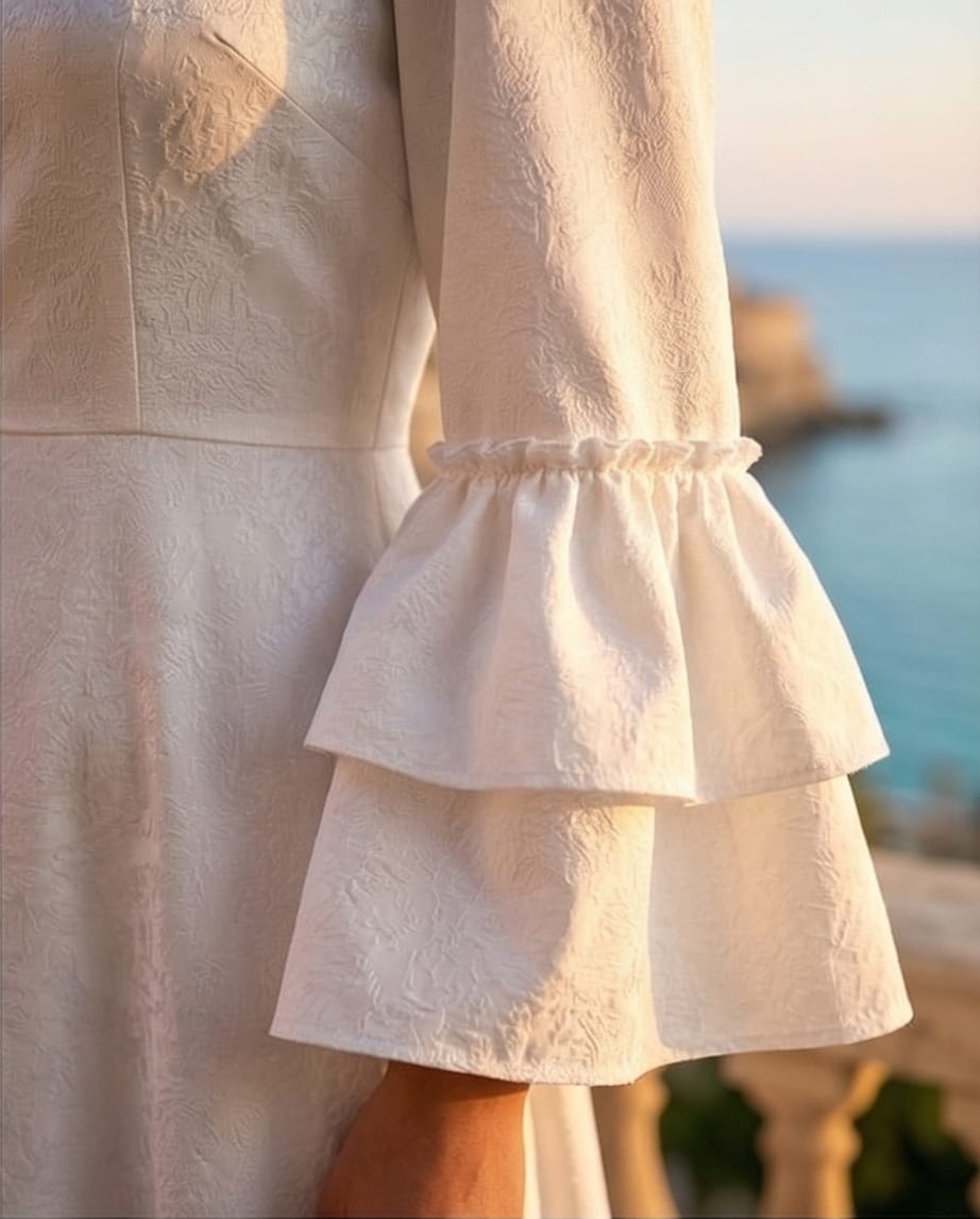 Ethereal Jacquard Tiered Maxi.