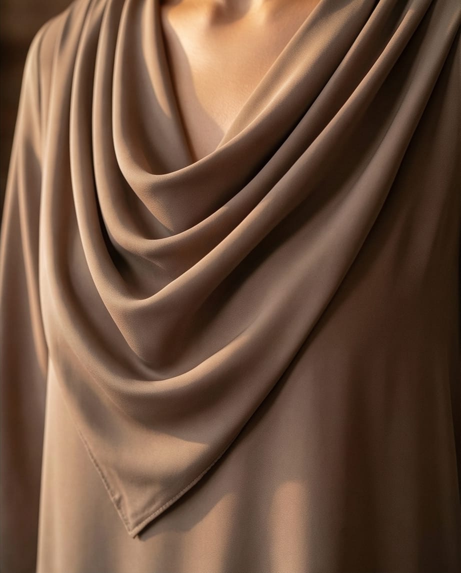 The Mocha Cowl Silk Co-ord Set