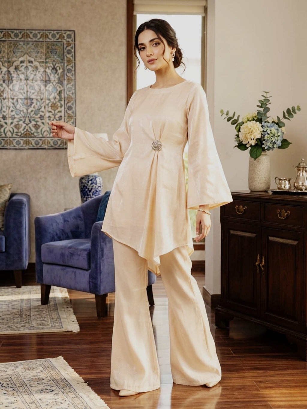 subtle sheen silk.