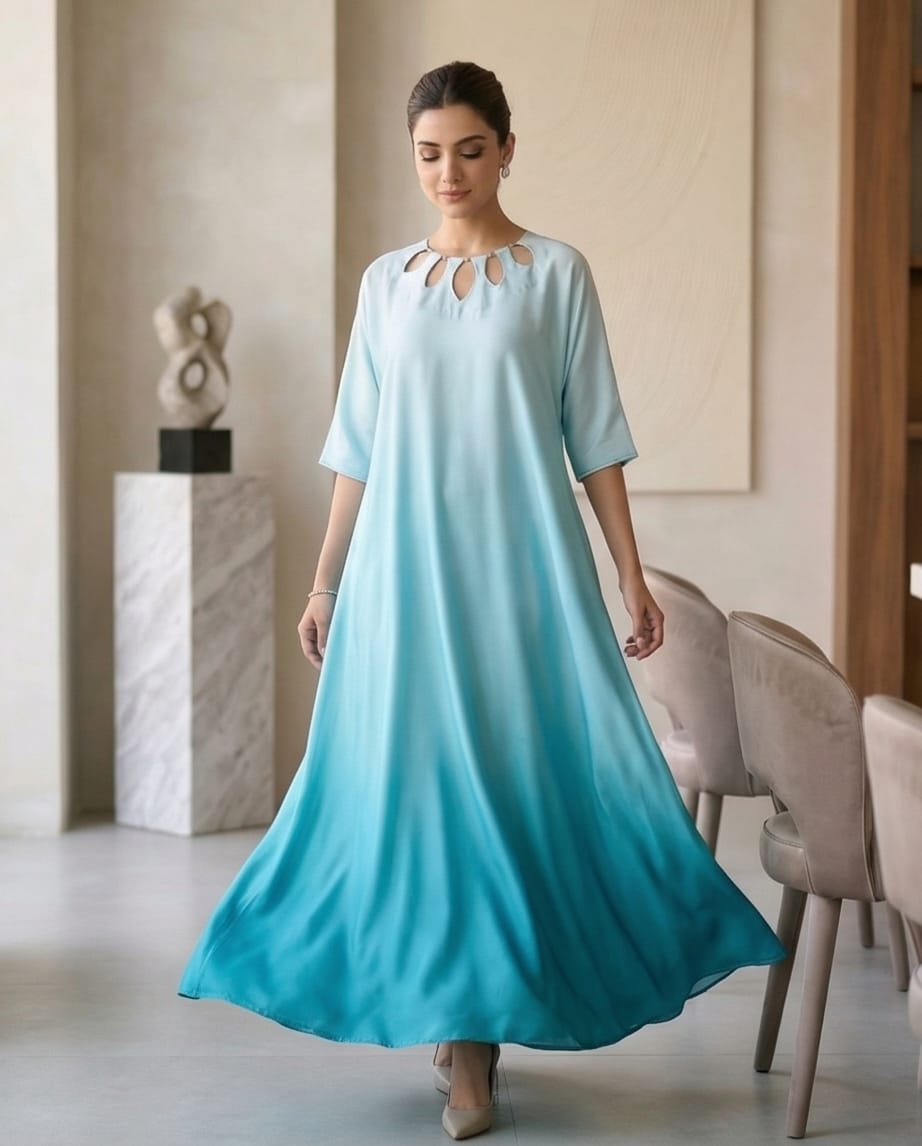 The Azure Ombré Kaftan.
