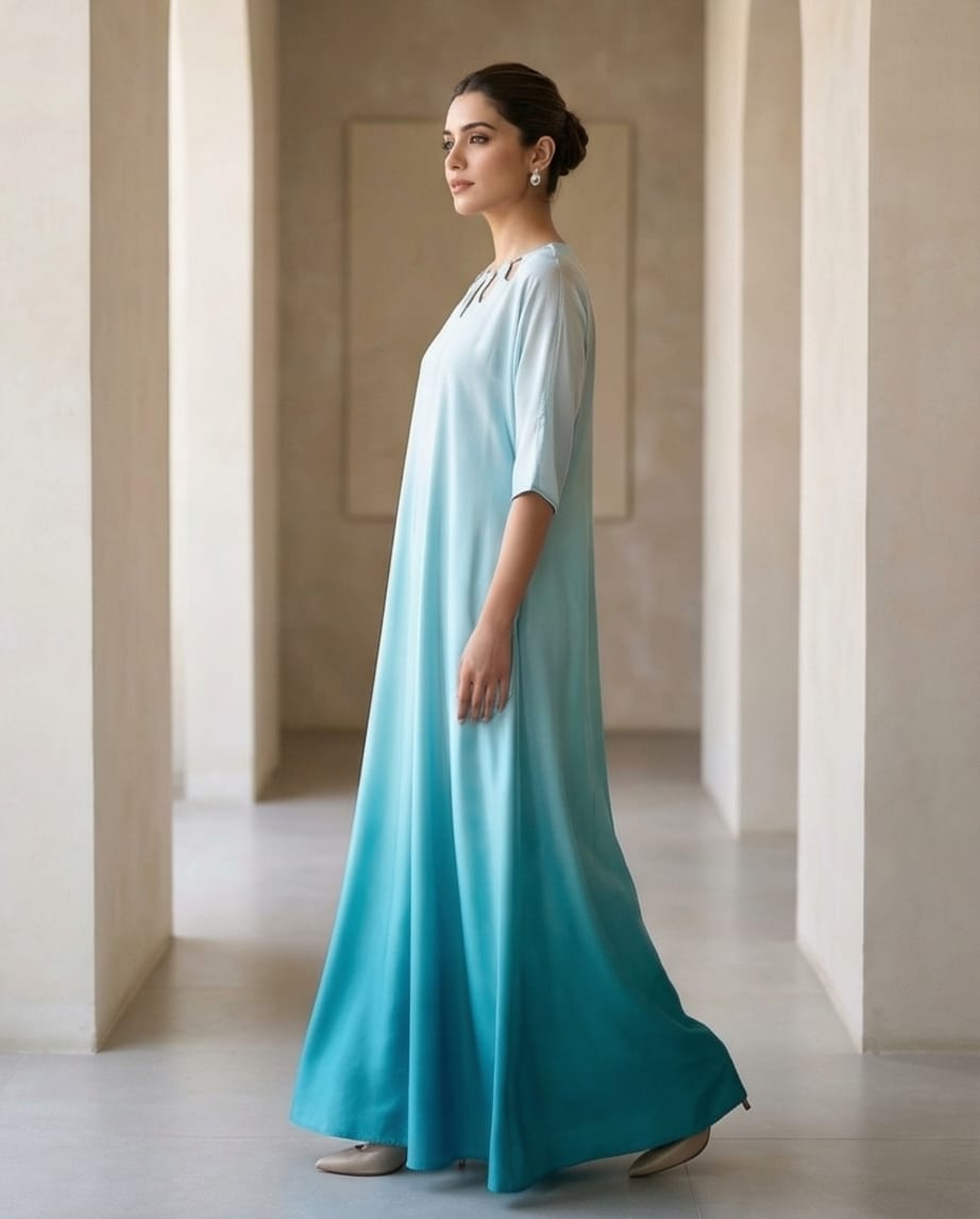 The Azure Ombré Kaftan.