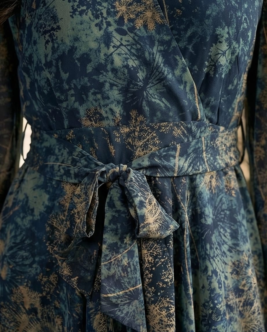 A-Line Chiffon Maxi Dress