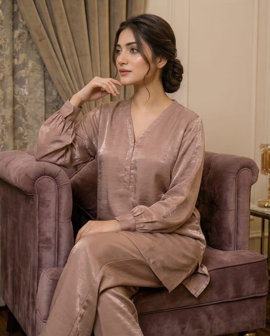 Dusty Rose Silk Set