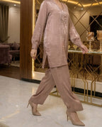 Dusty Rose Silk Set