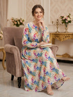 Floral Bloom Linen Maxi