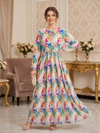 Floral Bloom Linen Maxi