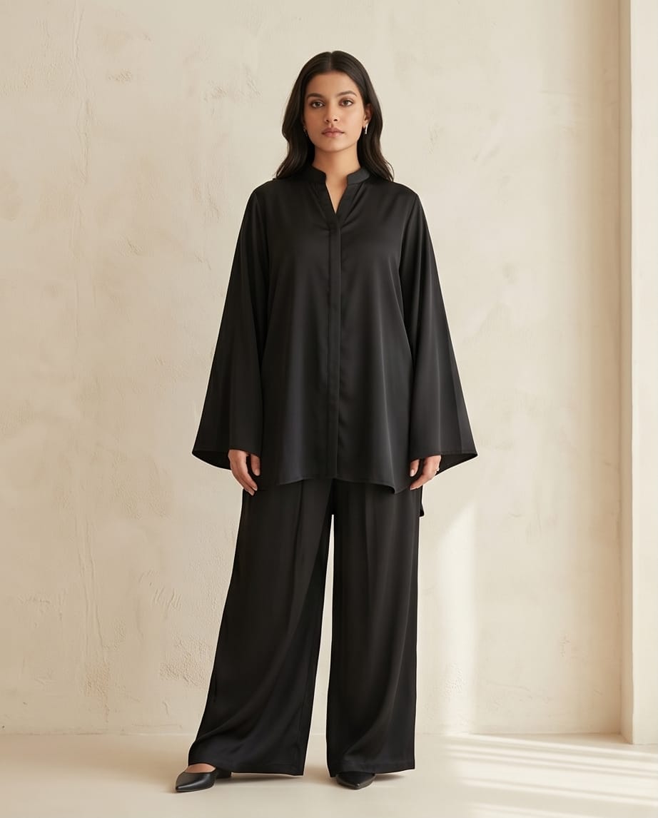 Matte silk co-ord set