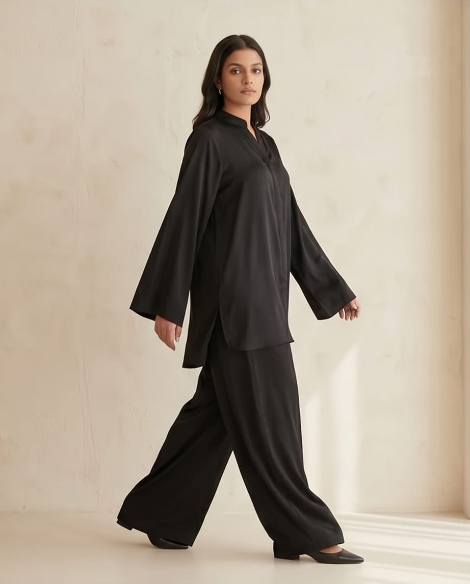 Matte silk co-ord set