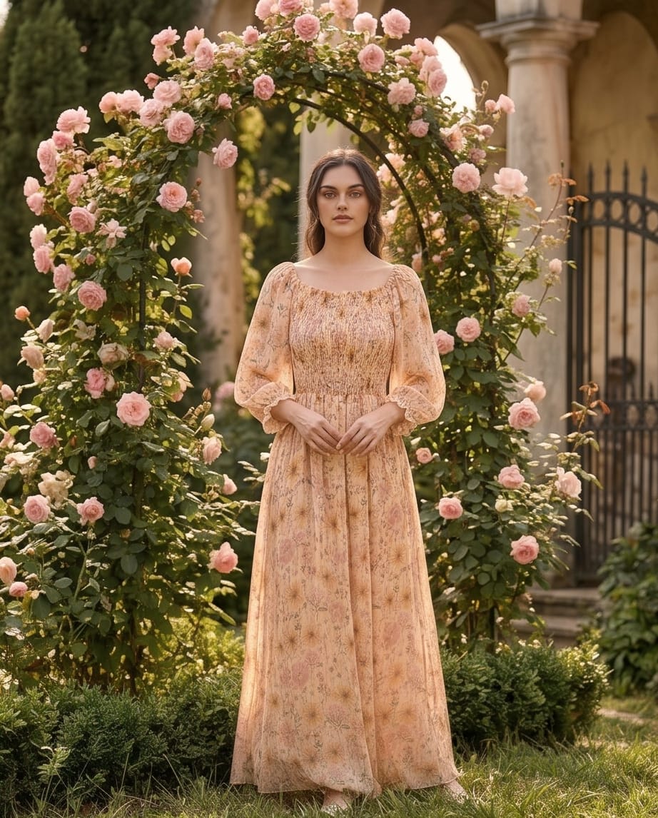 Floral Smocked Maxi Dress