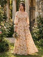Floral Smocked Maxi Dress