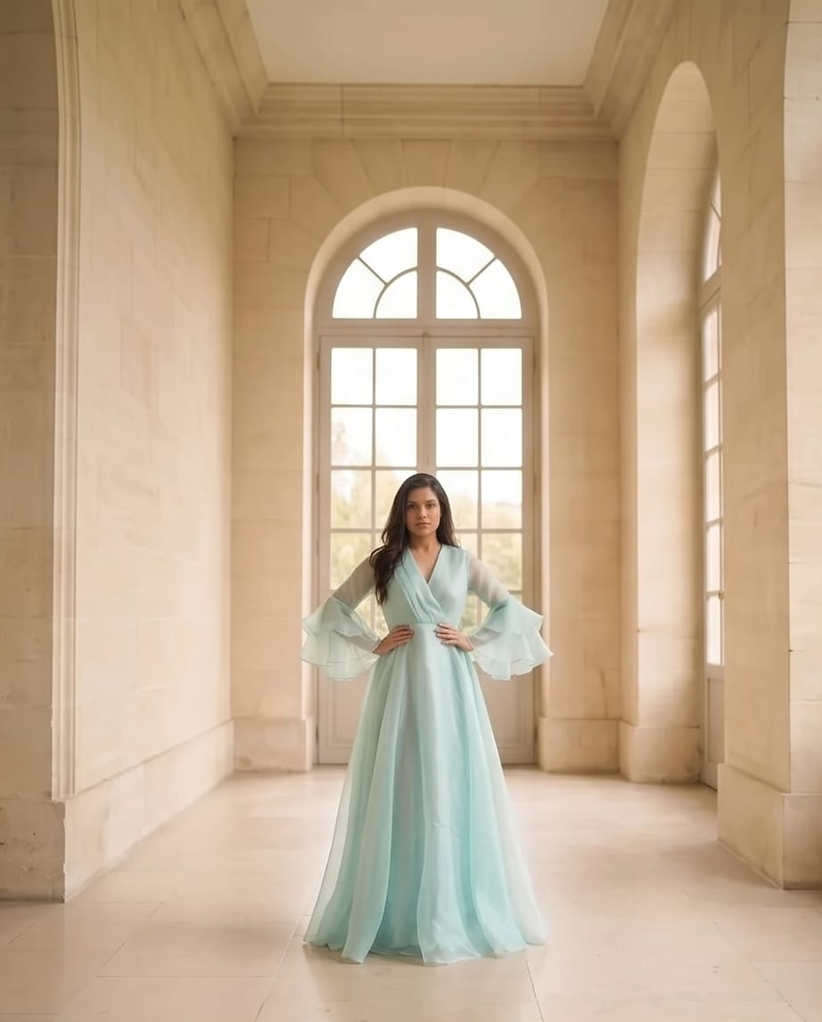 The Aqua Glaze Gown