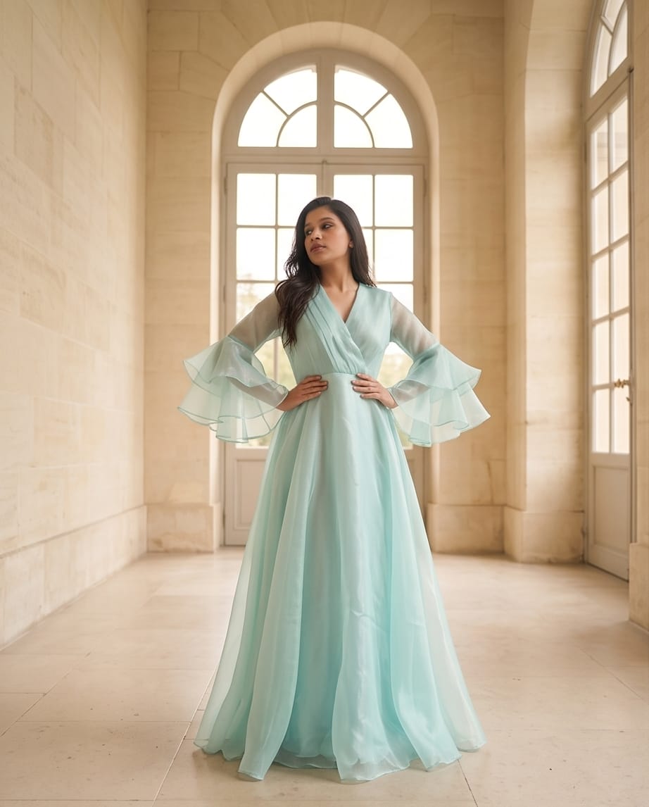 The Aqua Glaze Gown