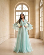 The Aqua Glaze Gown