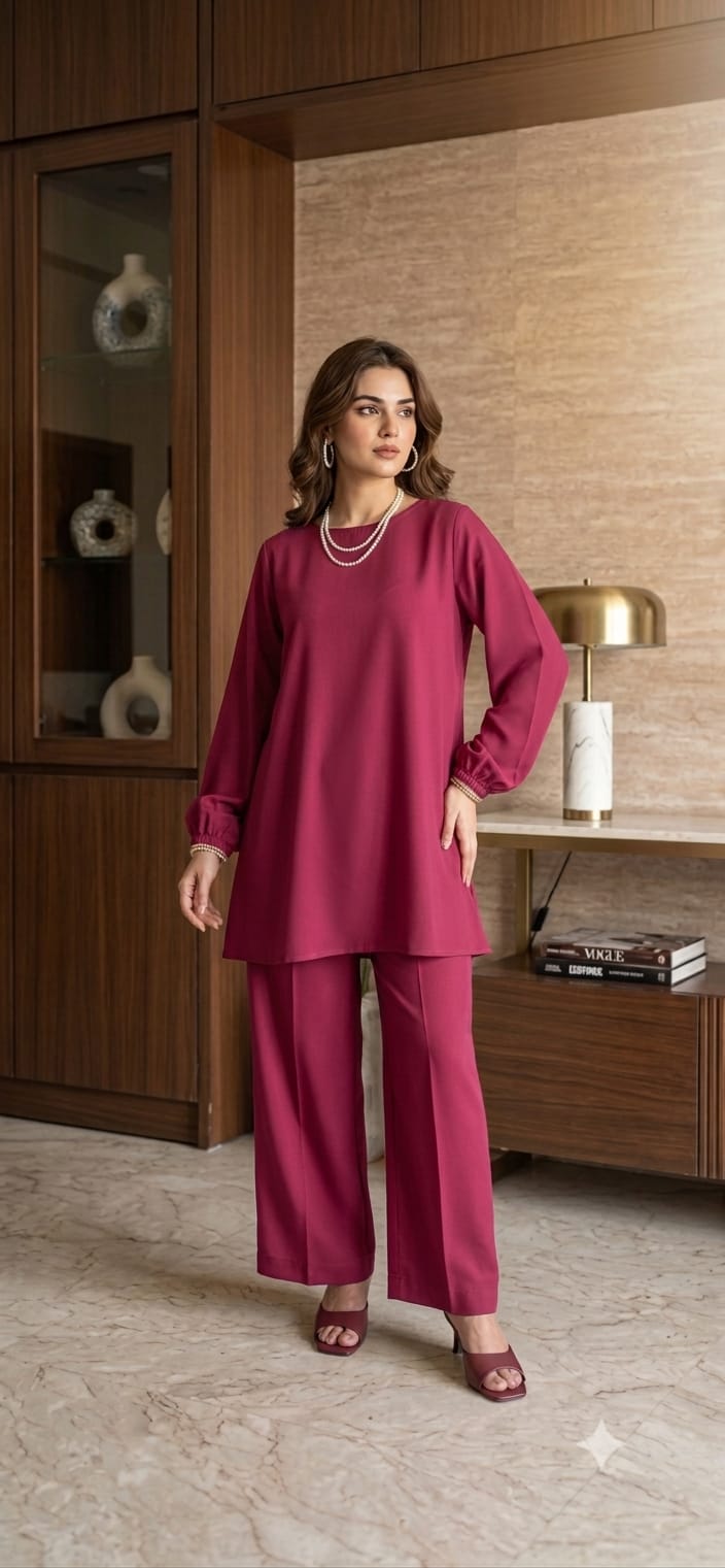 Plum charm co ord set