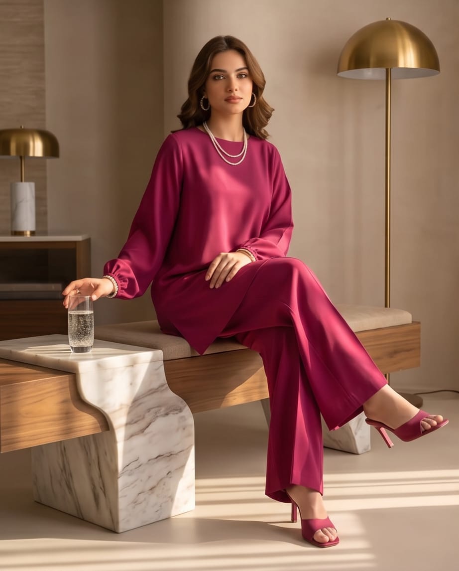 Plum charm co ord set