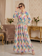 Floral Bloom Linen Maxi