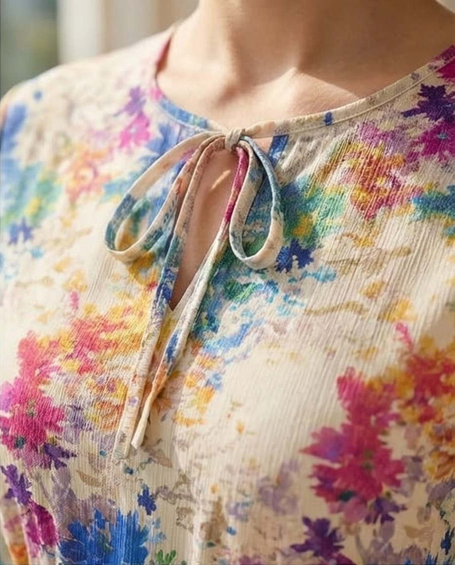Floral Bloom Linen Maxi