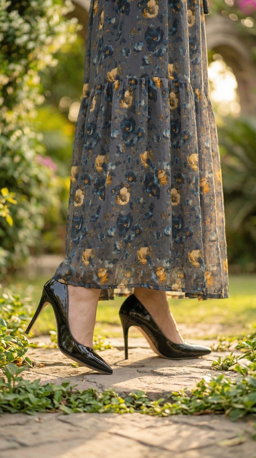 The Marigold Midnight Tiered Dress