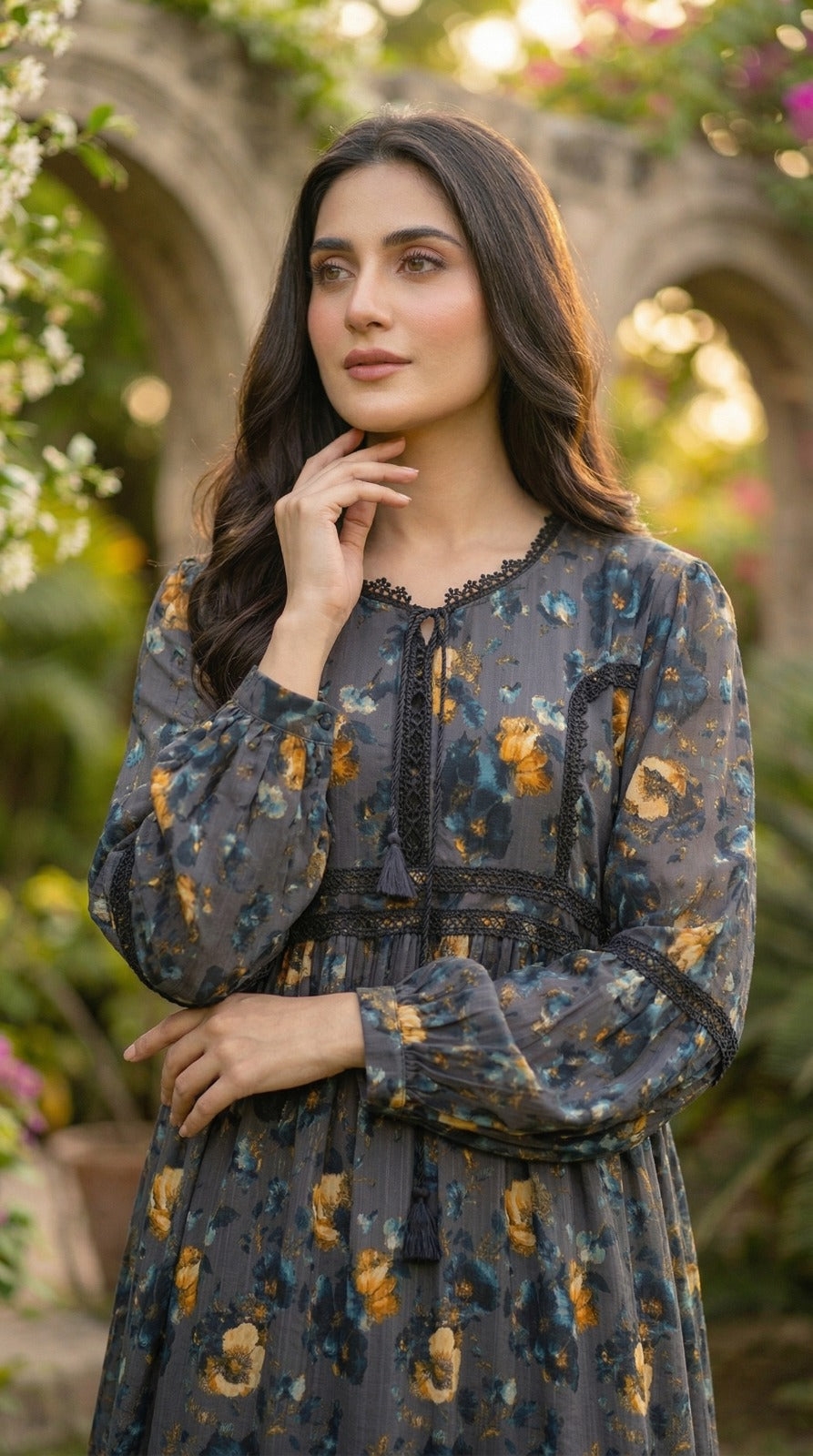 The Marigold Midnight Tiered Dress