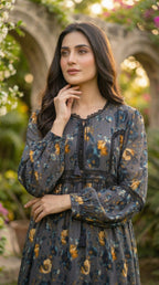 The Marigold Midnight Tiered Dress