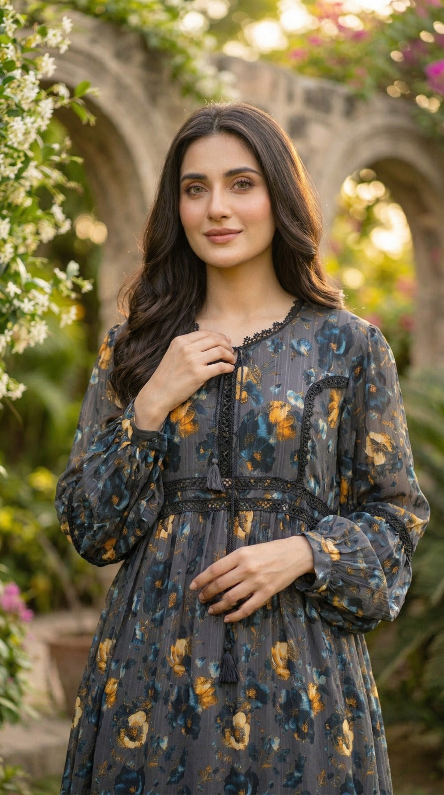 The Marigold Midnight Tiered Dress