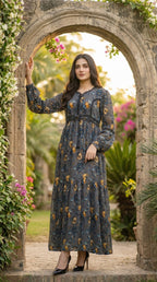 The Marigold Midnight Tiered Dress
