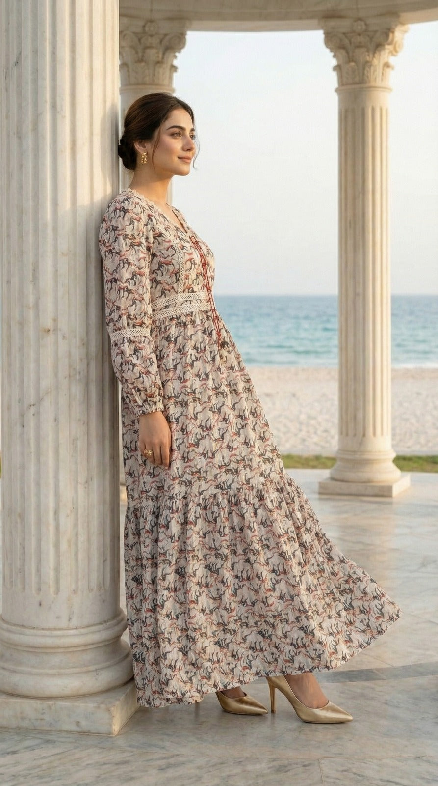 Bohemian Tiered Maxi Dress