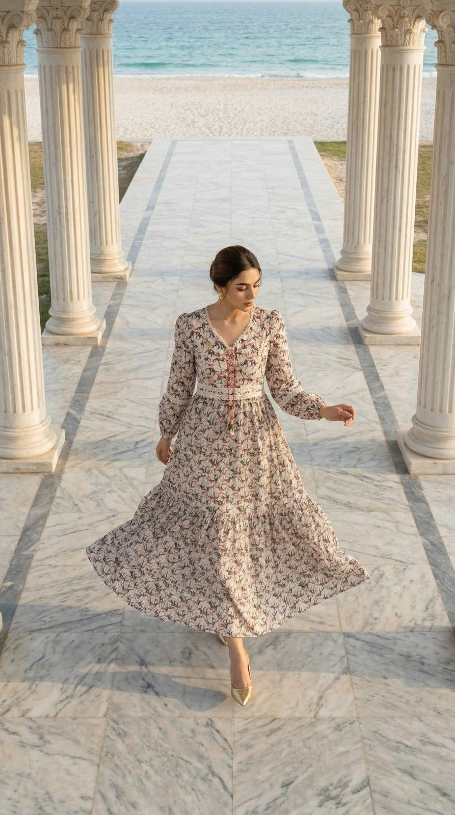 Bohemian Tiered Maxi Dress