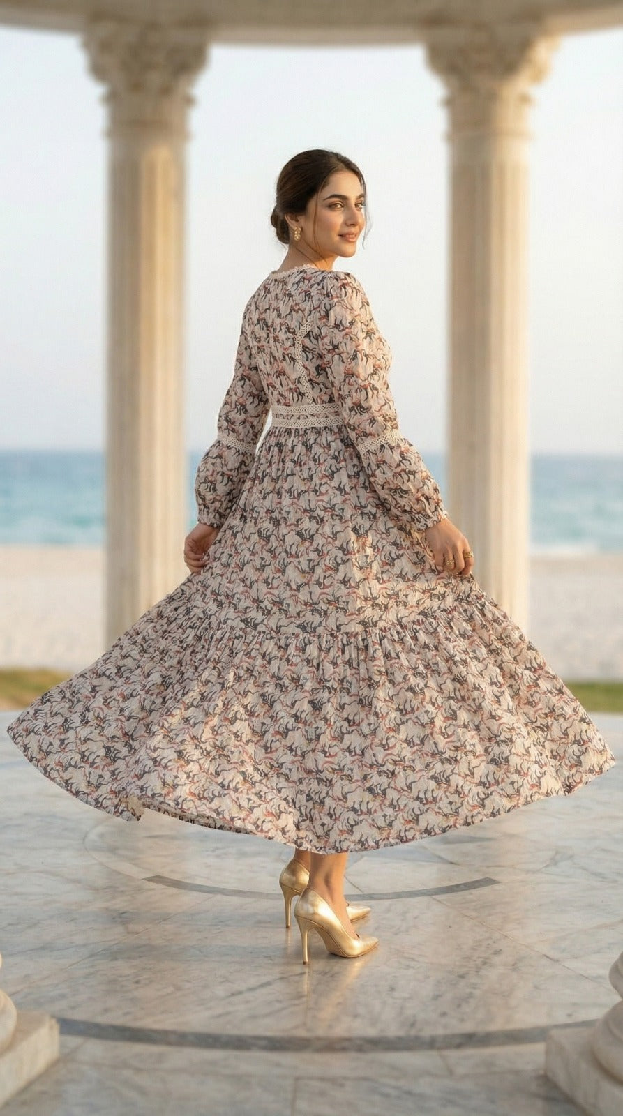 Bohemian Tiered Maxi Dress