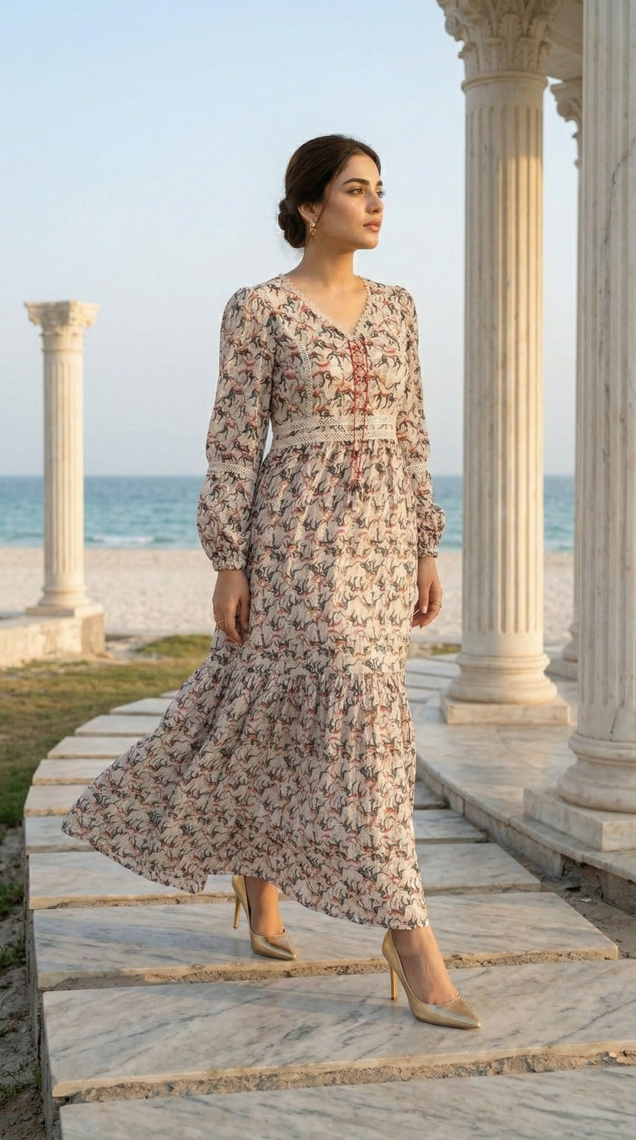 Bohemian Tiered Maxi Dress
